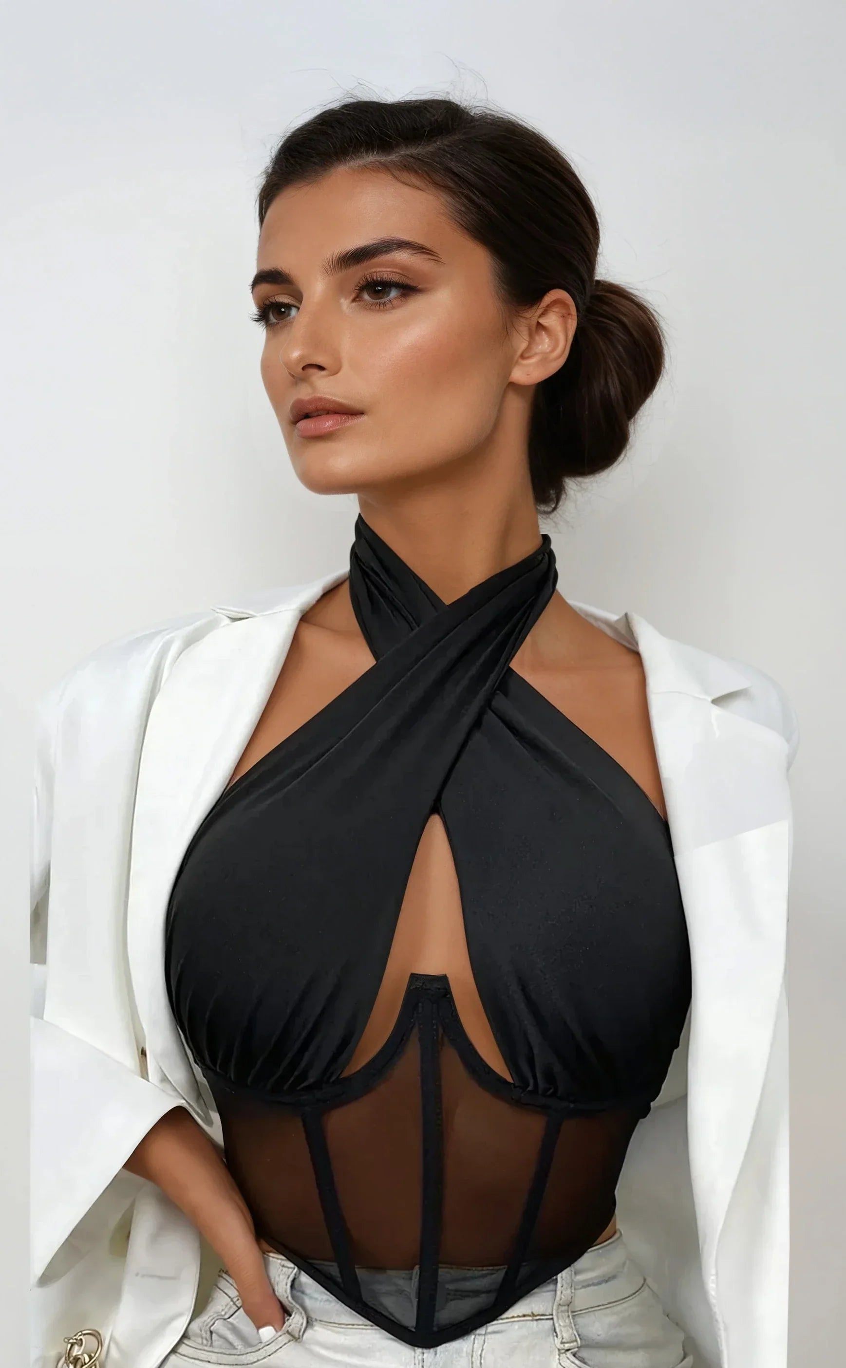 Xena | Sculpting Halter Corset Top