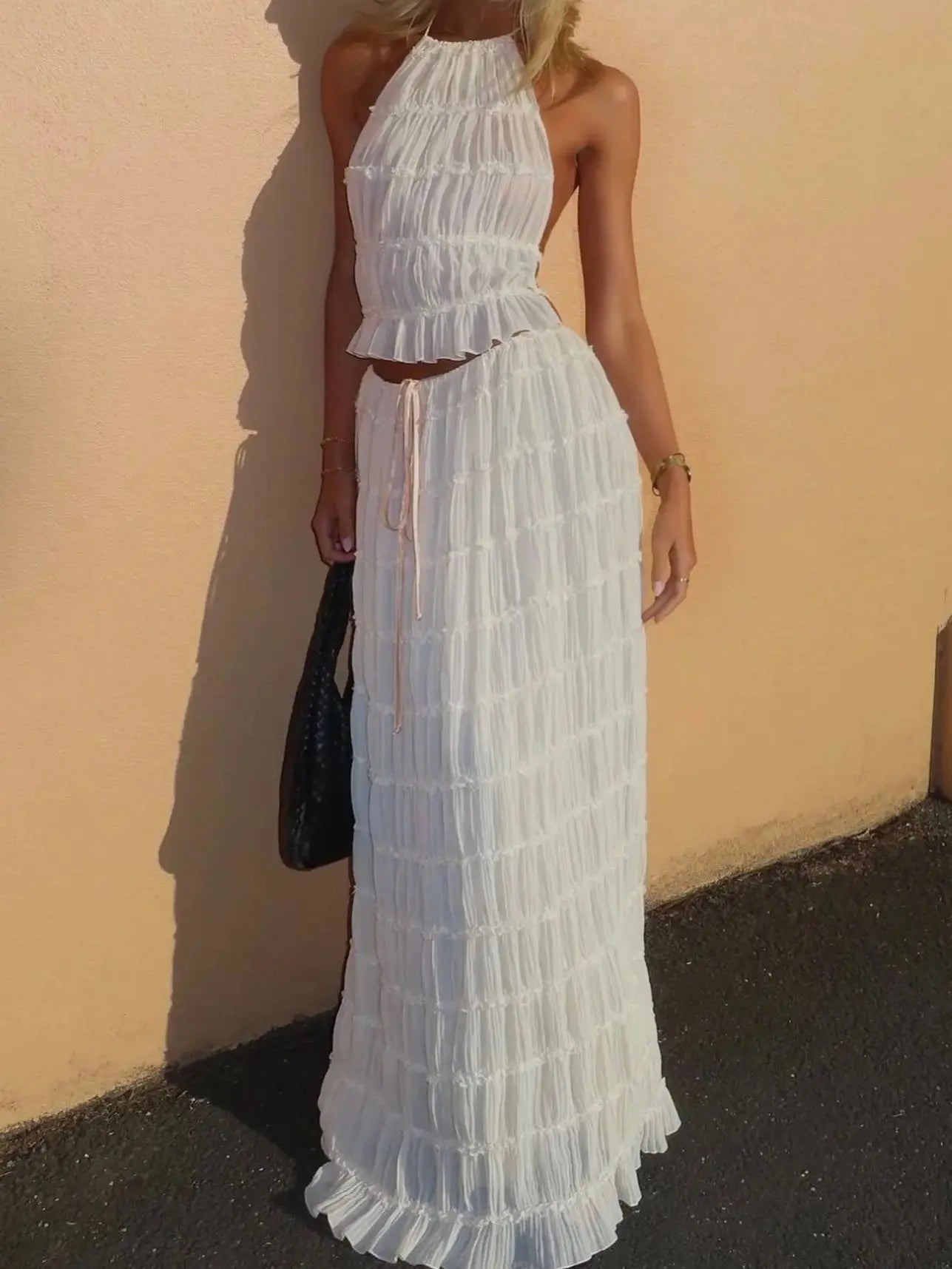 Santa | Pleated Two-Piece Set