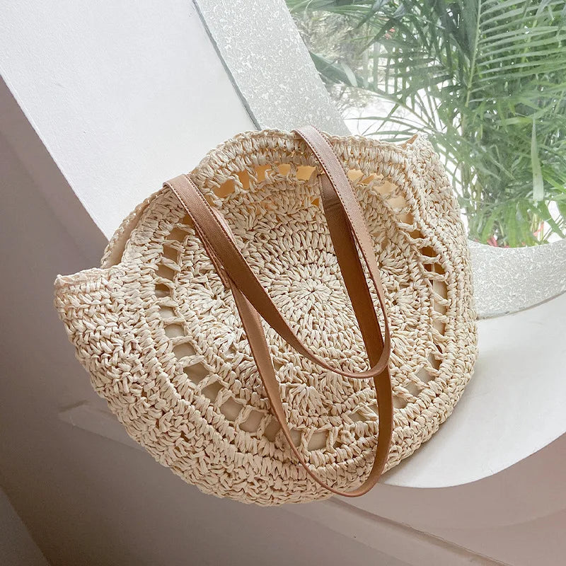Mila | Woven Raffia Tote