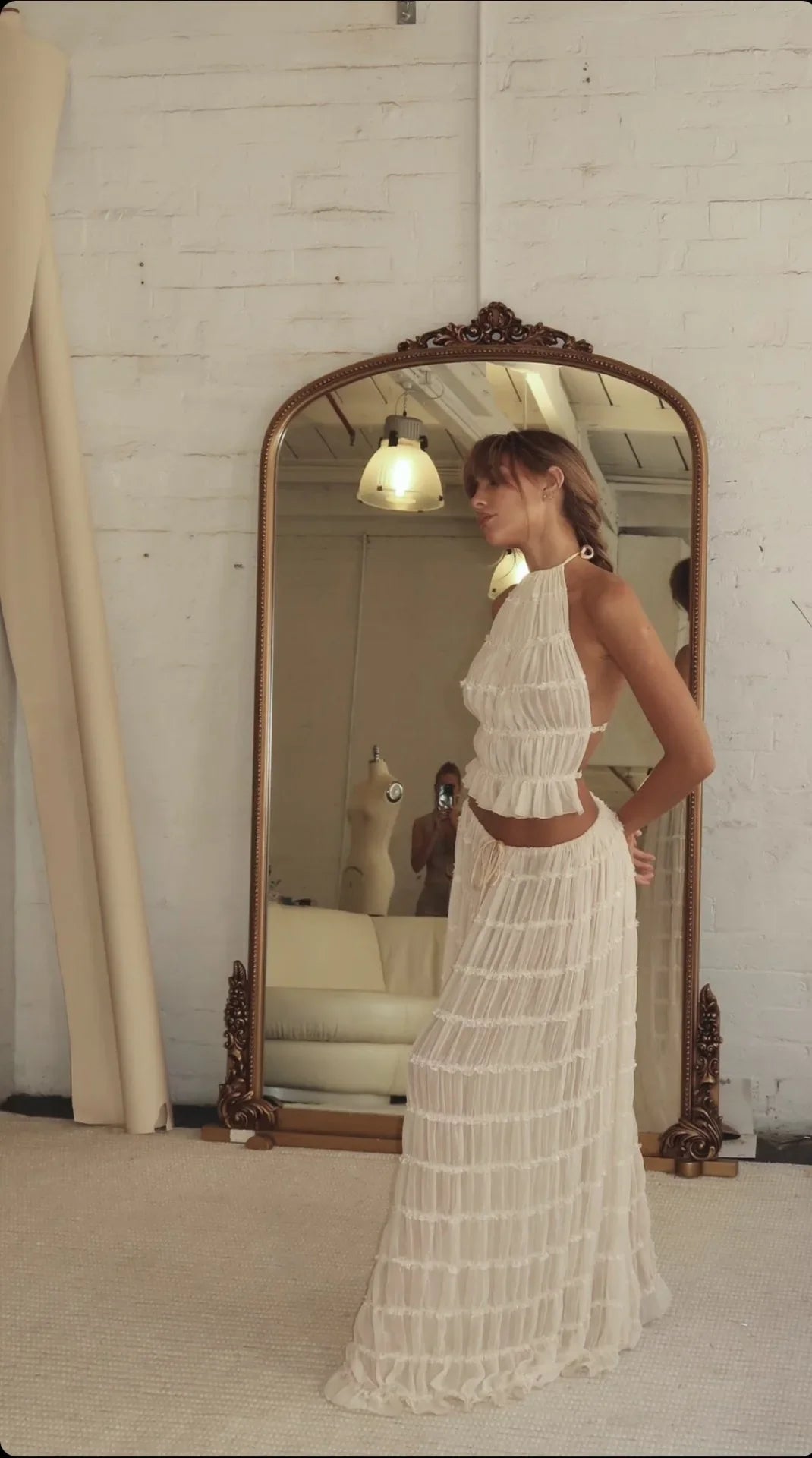 Santa | Pleated Two-Piece Set
